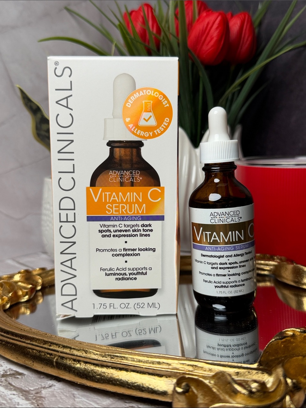 Advanced Clinicals Vitamin C Serum - Orange Packaging